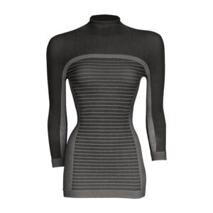 Megmeister undershirt L.M. Sizes M/L HIGH NECK LADIES BLACK