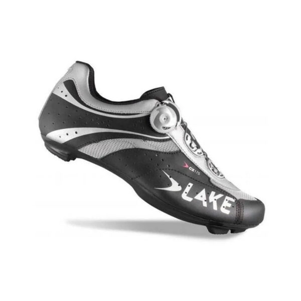 cycleXperience - 6929xx - Lake SCHUHE RACE CX175 - SCHWARZ silber - 1 cycleXperience - 6929xx - Lake SCHUHE RACE CX175 - SCHWARZ silber - 1