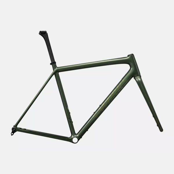 cycleXperience - 71425-75XX - Specialized - S-Works Crux Frame Set - Gloss Cypress Metallic Viavi Gold To Silver Pearl - 3