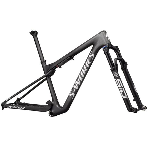 cycleXperience - 73123-01XX - Specialized - S-Works Epic World Cup Frame Set - Satin Smoke Granite Metallic White Silver - 1