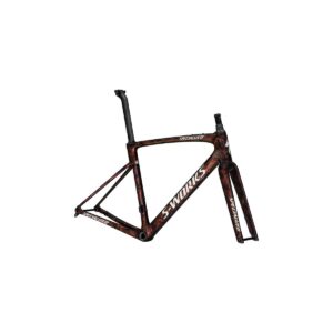 cycleXperience - 74425-00XX - Specialized - S-Works Roubaix SL8 Frame Set - Gloss Carbon Red To Gold And Solidity Dry Brushed Dune White - 2