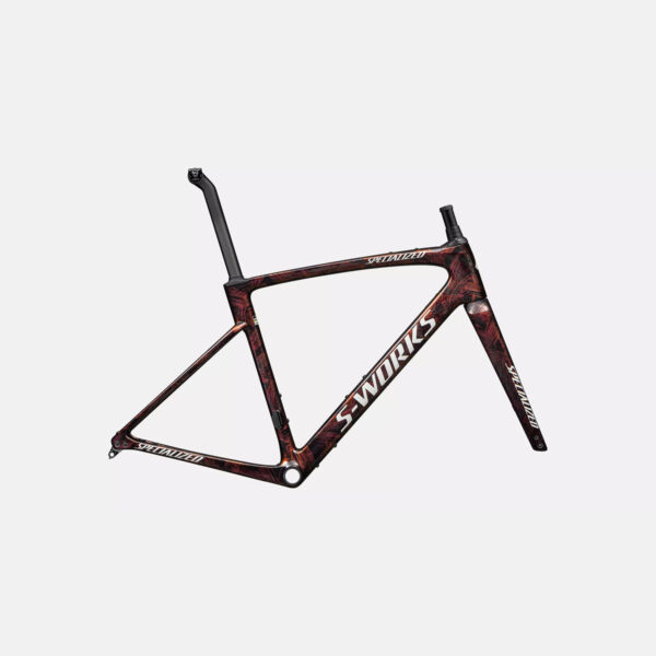 cycleXperience - 74425-00XX - Specialized - S-Works Roubaix SL8 Frameset - Gloss Carbon Red to Gold and Solidity Dry Brushed Dune White - 1