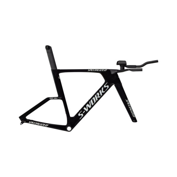 cycleXperience - 77425-02XX- Specialized - Module S-Works Shiv TT - Gloss Tarmac Black Metallic White Silver - 1