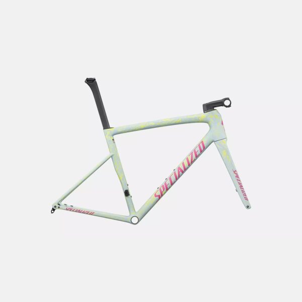 cycleXperience - 90325-12XX - Conjunto de quadros Specialized Tarmac SL8 - Satin Ion Metallic Sea Foam Strata Rebel Pink - 3