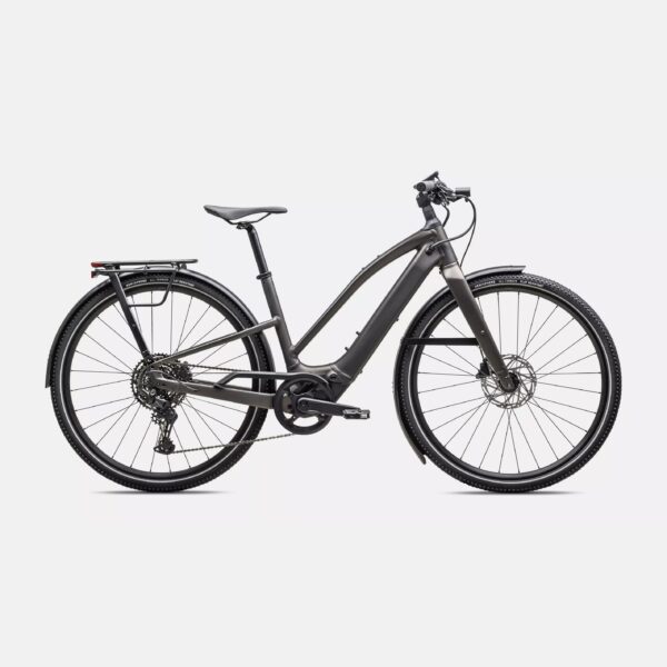 cycleXperience - 93925-51XX - Specialized - Turbo Vado SL 2 4.0 EQ Step-Through - Satin Gunmetal - Smoke Frost - 1
