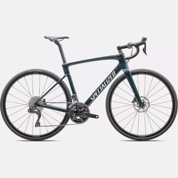 cycleXperience - 94425 - Specialized Roubaix SL8 Comp Di2 - Gloss Lagoon Tint Over Carbon - Morning Mist - 1
