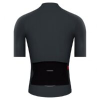 maillot cycliste alde110LW anthracite gris dos