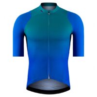 maillot cycliste bleu pour